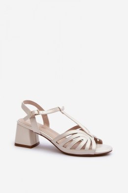 Sandały Model Sergio Leone SK880 Perła - Step in style - 37