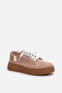 Trampki Model Memory Foam System Big Star NN276002 Dark Beige - Step in style - 36