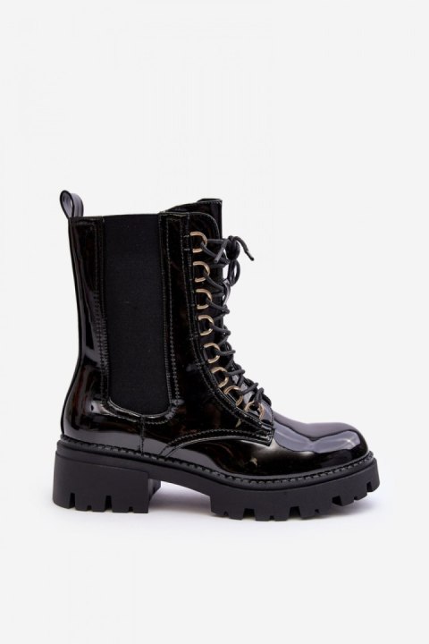 Workery Model Charmea F33-1 Black Lakier - Step in style - 38 Workery Model Charmea F33-1 Black Lakier - Step in style - 38