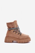 Botki Model Acorn 88-65 Dark Beige Zamsz - Step in style - 36