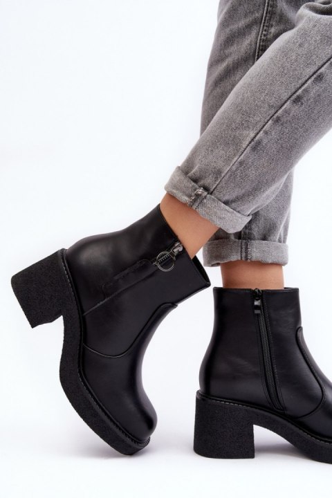 Botki Model Romella TR926 Black - Step in style - 40 Botki Model Romella TR926 Black - Step in style - 40
