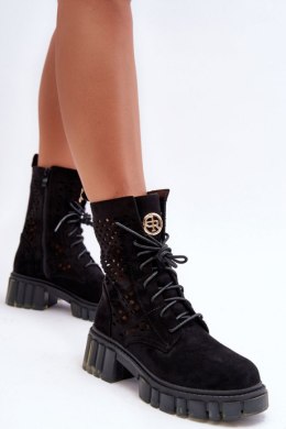 Botki Workery Model Ideally D8108 Black - Step in style - 40