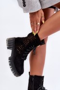 Botki Workery Model Ideally D8108 Black - Step in style - 40 Botki Workery Model Ideally D8108 Black - Step in style - 40