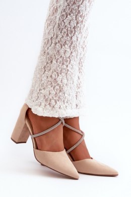 Czółenka Model Lagra QA205P Beige - Step in style - 37