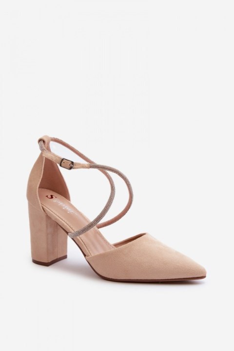 Czółenka Model Lagra QA205P Beige - Step in style - 38 Czółenka Model Lagra QA205P Beige - Step in style - 38