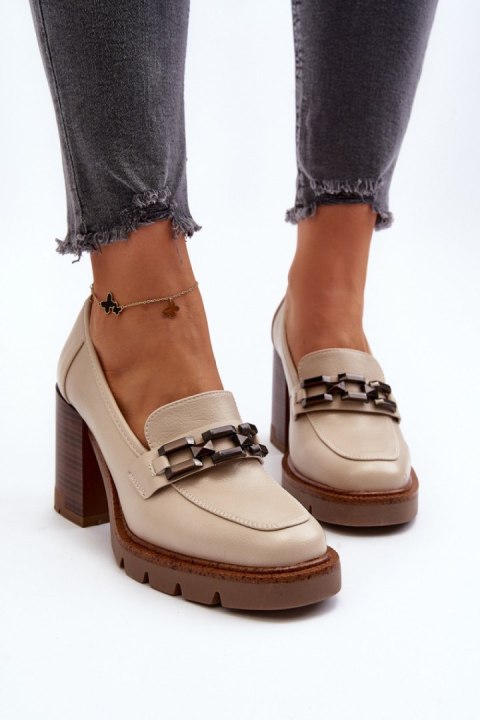 Czółenka Model Oradna 58258 Beige - Step in style - 40 Czółenka Model Oradna 58258 Beige - Step in style - 40