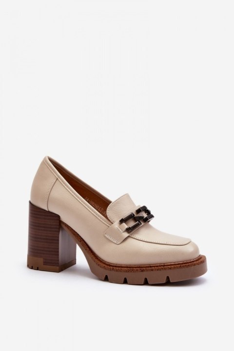 Czółenka Model Oradna 58258 Beige - Step in style - 40 Czółenka Model Oradna 58258 Beige - Step in style - 40