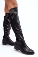 Kozaki Model S.Barski HY27098A Black Skóra - Step in style - 36