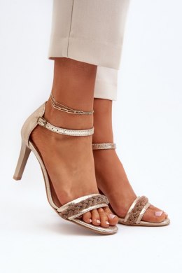 Sandały Model Zazoo 3328/2 Gold - Step in style - 37