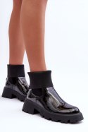 Sztyblety Model Pavo DES925M Black Lakier - Step in style - 39
