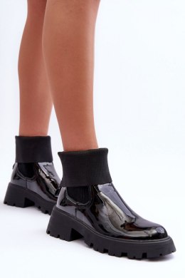 Sztyblety Model Pavo DES925M Black Lakier - Step in style - 39