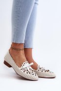 Baleriny Model Nestavia ASA222-1 White - Step in style - 36 Baleriny Model Nestavia ASA222-1 White - Step in style - 36
