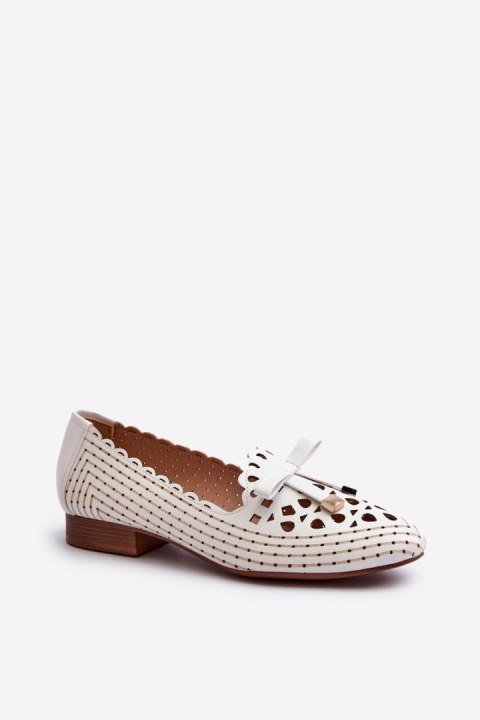 Baleriny Model Nestavia ASA222-1 White - Step in style - 36 Baleriny Model Nestavia ASA222-1 White - Step in style - 36