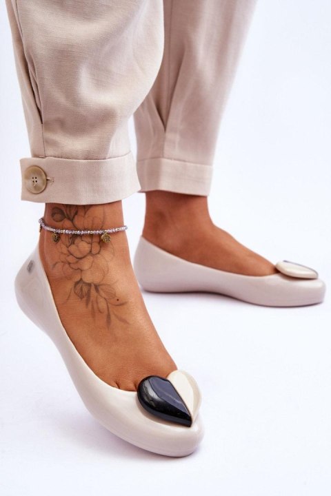 Baleriny Model Zaxy LL285030 Light Beige - Step in style - 38 Baleriny Model Zaxy LL285030 Light Beige - Step in style - 38
