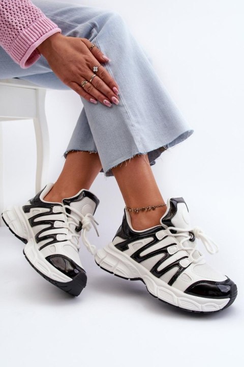 Buty Sportowe Model Ahmani NB633P White/Black - Step in style - 37 Buty Sportowe Model Ahmani NB633P White/Black - Step in style - 37