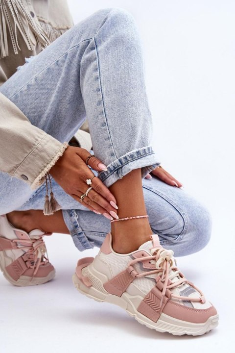 Buty Sportowe Model Chillout! BL357P Beige/Pink - Step in style - 40 Buty Sportowe Model Chillout! BL357P Beige/Pink - Step in style - 40