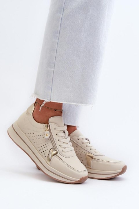 Buty Sportowe Model Ligustra 24SP08-6700 Beige - Step in style - 37
