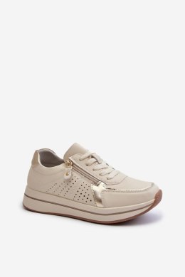 Buty Sportowe Model Ligustra 24SP08-6700 Beige - Step in style - 37