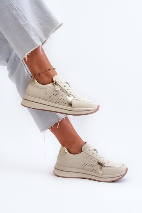 Buty Sportowe Model Ligustra 24SP08-6700 Beige - Step in style - 39 Buty Sportowe Model Ligustra 24SP08-6700 Beige - Step in style - 39