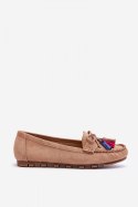Mokasyny Model Dorine GS37 Dark Beige - Step in style - 37 Mokasyny Model Dorine GS37 Dark Beige - Step in style - 37