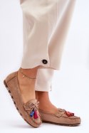 Mokasyny Model Dorine GS37 Dark Beige - Step in style - 37 Mokasyny Model Dorine GS37 Dark Beige - Step in style - 37