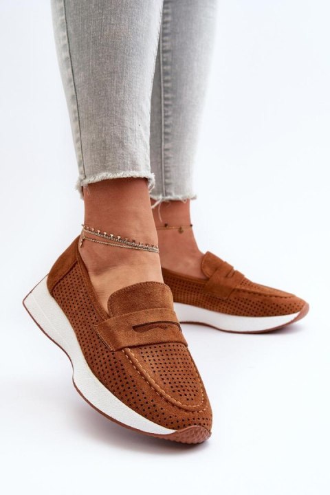Mokasyny Model Inesqua 22-325 Camel - Step in style - 38