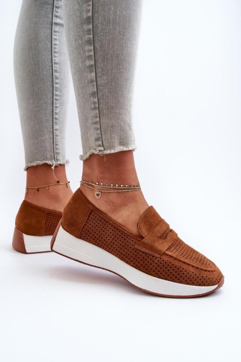 Mokasyny Model Inesqua 22-325 Camel - Step in style - 38 Mokasyny Model Inesqua 22-325 Camel - Step in style - 38