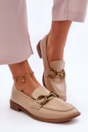 Mokasyny Model Lorien 2623-3 Beige - Step in style - 37 Mokasyny Model Lorien 2623-3 Beige - Step in style - 37