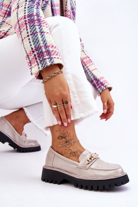Mokasyny Model Ronin MR-X351 Light Grey - Step in style - 38 Mokasyny Model Ronin MR-X351 Light Grey - Step in style - 38