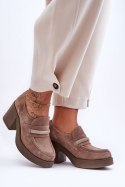 Półbuty Model Gelanor 20157 Beige Zamsz - Step in style - 38 Półbuty Model Gelanor 20157 Beige Zamsz - Step in style - 38