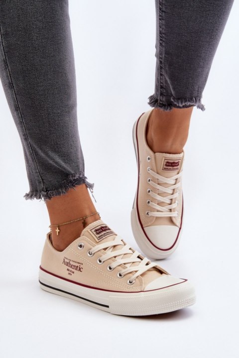 Trampki Model Big Star NN274236 Beige - Step in style - 36 Trampki Model Big Star NN274236 Beige - Step in style - 36