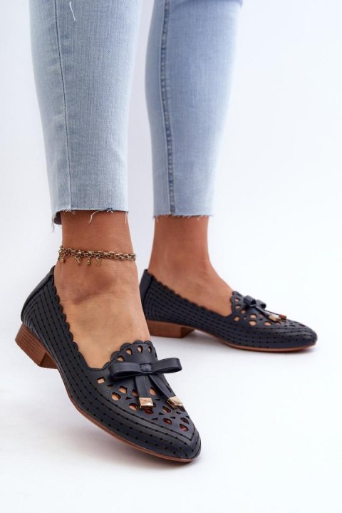 Baleriny Model Nestavia ASA222-1 Navy - Step in style - 37 Baleriny Model Nestavia ASA222-1 Navy - Step in style - 37