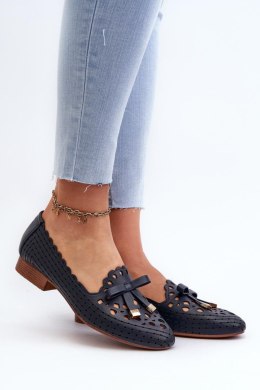 Baleriny Model Nestavia ASA222-1 Navy - Step in style - 40