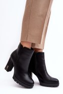 Botki Model Rasoda WZ688-8 Black - Step in style - 39 Botki Model Rasoda WZ688-8 Black - Step in style - 39