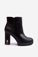 Botki Model Rasoda WZ688-8 Black - Step in style - 40 Botki Model Rasoda WZ688-8 Black - Step in style - 40