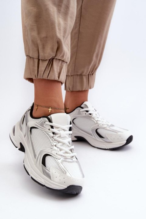Buty Sportowe Model Leranea 894-4B White/Black - Step in style - 38 Buty Sportowe Model Leranea 894-4B White/Black - Step in style - 38
