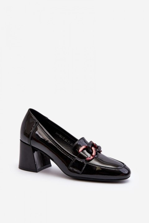 Czółenka Model Paliotte 58318 Black/Pink - Step in style - 40 Czółenka Model Paliotte 58318 Black/Pink - Step in style - 40