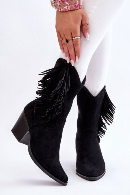 Kowbojki Model Elyse HY51-88 Black Zamsz - Step in style - 39