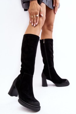 Kozaki Model Lemar Ceraxa 70133 Black Zamsz - Step in style - 40