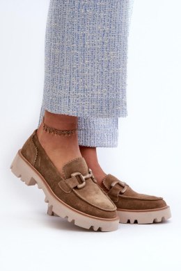 Mokasyny Model DA TW117 Brown - Step in style - 37