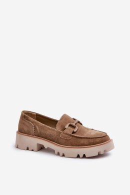 Mokasyny Model DA TW117 Brown - Step in style - 37