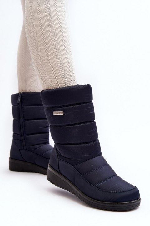 Śniegowce Model Calena 22SN26-5028 NavyNavy - Step in style - 40