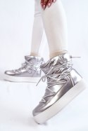Śniegowce Model Carrios HY845-19 Silver - Step in style - 36 Śniegowce Model Carrios HY845-19 Silver - Step in style - 36