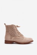 Botki Model S.Barski HY66-136 Light Beige - Step in style - 37 Botki Model S.Barski HY66-136 Light Beige - Step in style - 37