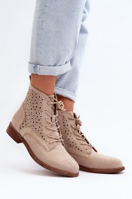 Botki Model S.Barski HY66-136 Light Beige - Step in style - 40
