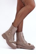 Botki Model S.Barski MR870-67 Beige Lakier - Step in style - 39