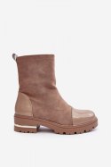 Botki Model Shendete JJ46P Beige - Step in style - 38 Botki Model Shendete JJ46P Beige - Step in style - 38