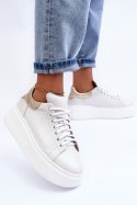 Buty Sportowe Model Lemar 10150 White/Gold - Step in style - 39 Buty Sportowe Model Lemar 10150 White/Gold - Step in style - 39