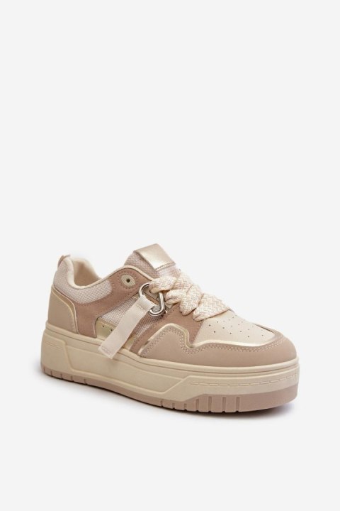 Buty Sportowe Model Moun WX-131 Beige - Step in style - 41 Buty Sportowe Model Moun WX-131 Beige - Step in style - 41