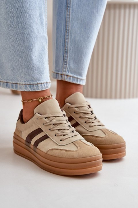 Buty Sportowe Model Nesonice 24SP26-6769 Brown - Step in style - 38 Buty Sportowe Model Nesonice 24SP26-6769 Brown - Step in style - 38